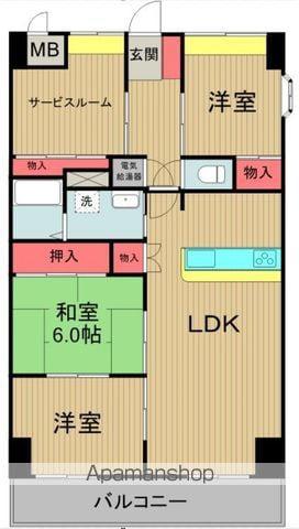 マルイラベンダーヒルズ(4LDK/11階)の間取り写真