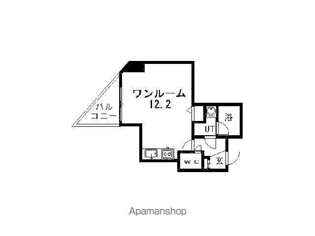 スカイアヴェニュー広和NO15(ワンルーム/10階)の間取り写真