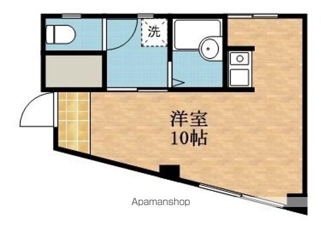 朝日ビル(ワンルーム/2階)の間取り写真