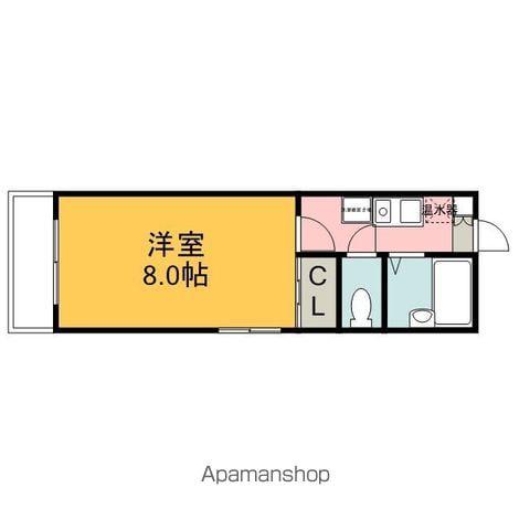 セレニールEXⅠ(1K/4階)の間取り写真