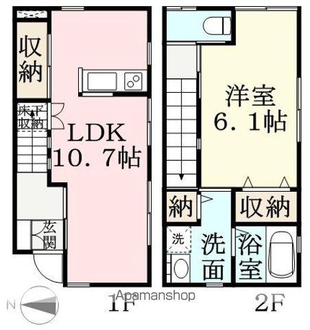 SCHONESHIM(1LDK/1階)の間取り写真