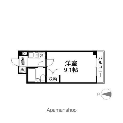 石山IVYハイツ(1K/1階)の間取り写真