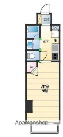 アーバングレース広島(1K/4階)の間取り写真