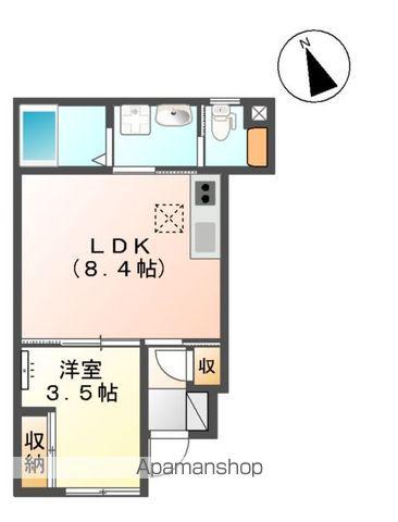 ルミナス(1LDK/1階)の間取り写真