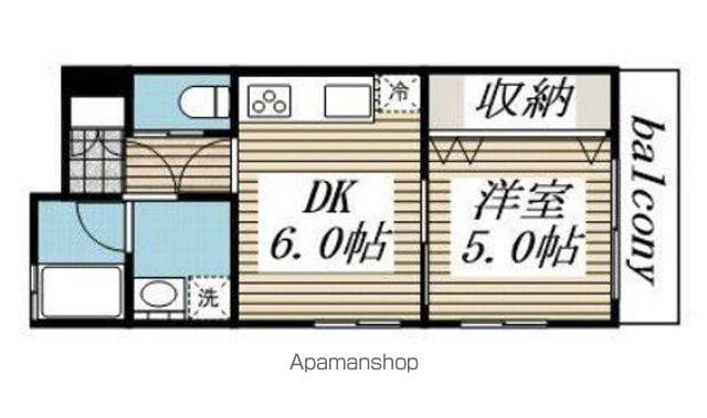 マイルームコアラ(1DK/1階)の間取り写真