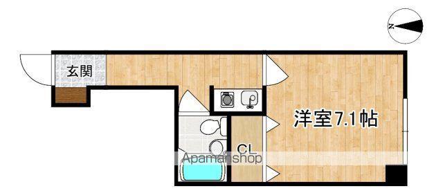 ビルまあぁろ(1K/5階)の間取り写真