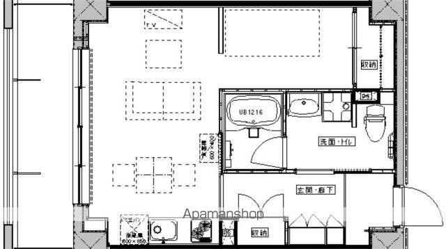 PAL CITY(ワンルーム/4階)の間取り写真