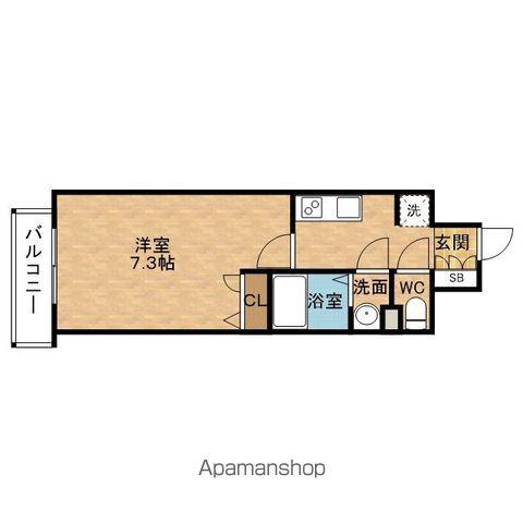 アプリーレ MATSUYAMACHI(1K/12階)の間取り写真