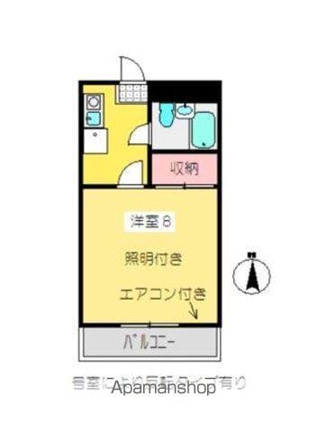 KANZAKI駅前マンション(1K/3階)の間取り写真