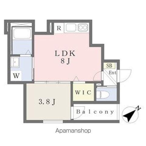 NEW ARK 出来島(1LDK/1階)の間取り写真