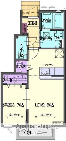 ARTE C(1LDK/1階)の間取り写真