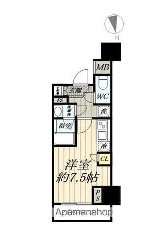 GENOVIA三郷駅前(ワンルーム/12階)の間取り写真