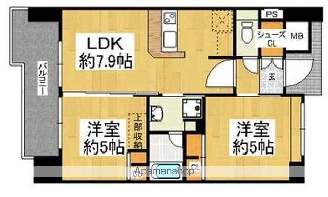 エステムプラザ福岡・県庁前ネオシス(1SLDK/3階)の間取り写真