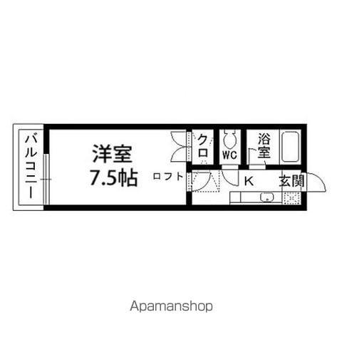 シティコート壱番館(1K/1階)の間取り写真