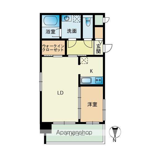 マジェスティ赤坂(1LDK/6階)の間取り写真