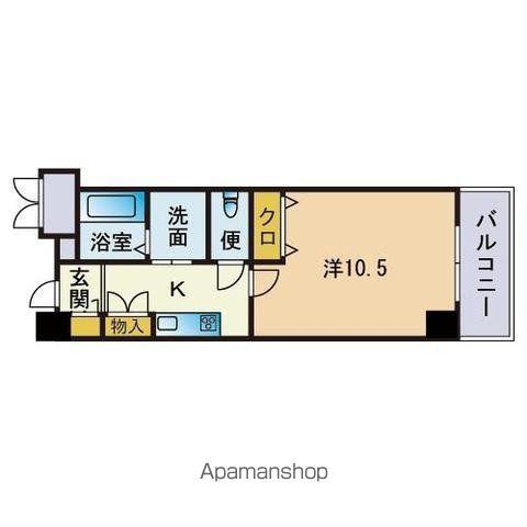メープル博多倶楽部(1K/7階)の間取り写真