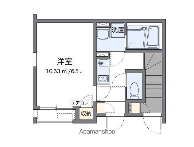 クレイノ華(1K/1階)の間取り写真