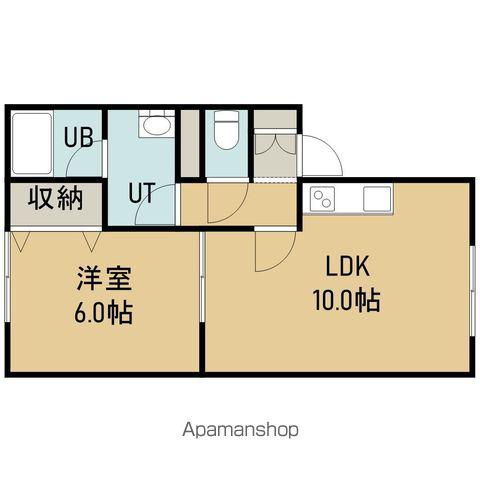 ヴィラカルコーサ(1LDK/1階)の間取り写真