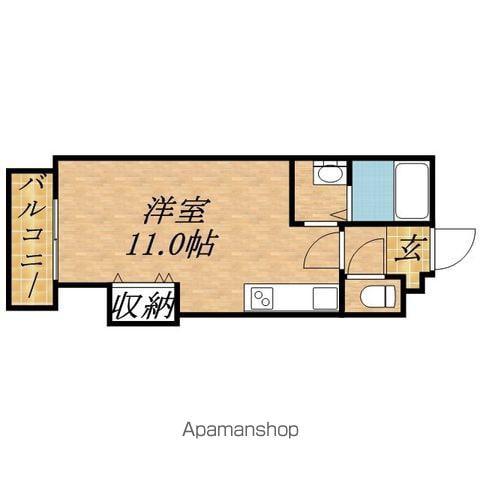アルファレジデンス北22条(1DK/4階)の間取り写真