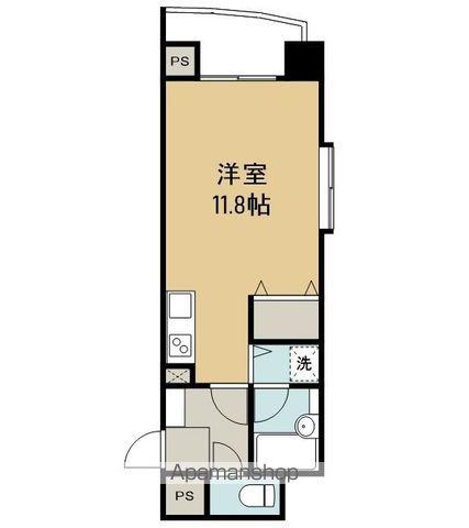 ライオンズマンション盛岡内丸(ワンルーム/8階)の間取り写真