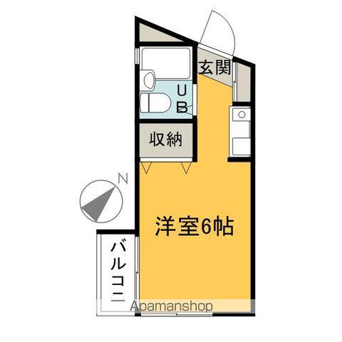 レジデンス川寺(ワンルーム/3階)の間取り写真