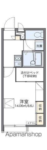 レオパレスカメラート(1K/2階)の間取り写真