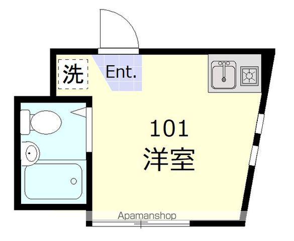 ドミシルAYA拾六番館(ワンルーム/1階)の間取り写真