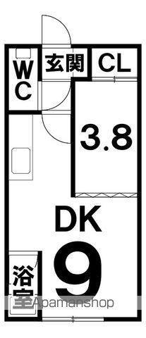 ARM-8(1DK/2階)の間取り写真