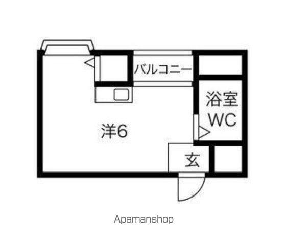 プレアール井高野Ⅰ(ワンルーム/1階)の間取り写真