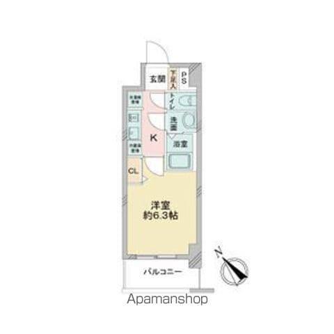 アステリ鶴舞エーナ(1K/12階)の間取り写真