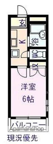 ゆとりコーポ(1K/3階)の間取り写真