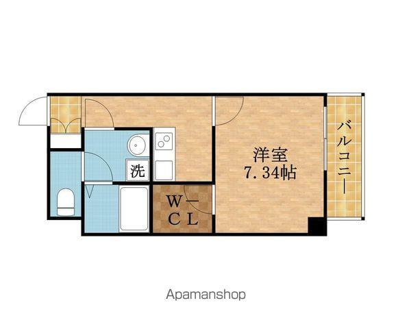 I CUBE 守口(1K/1階)の間取り写真