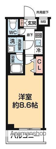 ARCOBALENO OHANAJAYA(1K/1階)の間取り写真