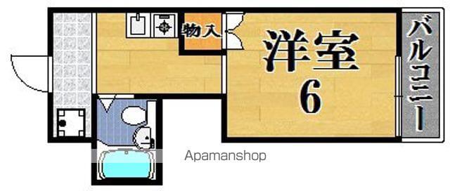 ジョイフル敷島(1K/1階)の間取り写真