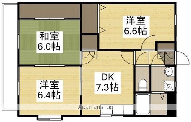 ナチュール(3DK/2階)の間取り写真
