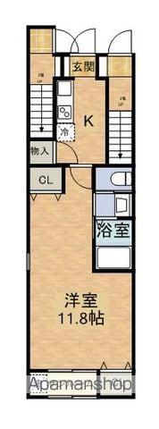 グレース沼垂東(1K/1階)の間取り写真