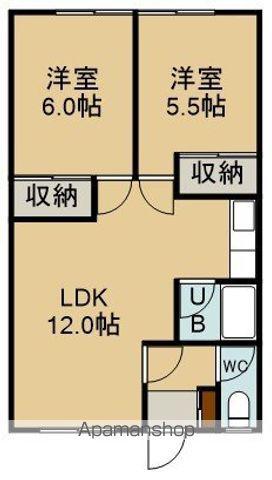 ロジュマンジャンティ(2LDK/1階)の間取り写真