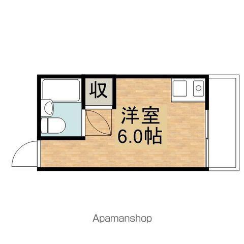サンリビングⅡ(ワンルーム/1階)の間取り写真