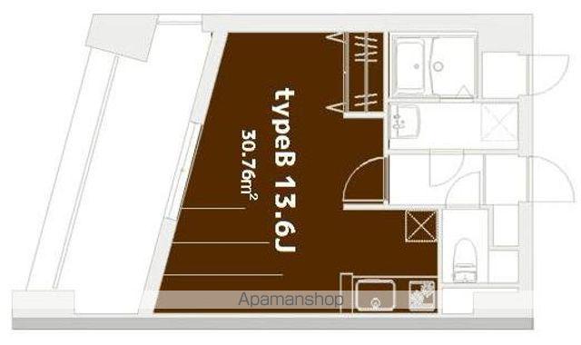 プラウランド名駅(ワンルーム/9階)の間取り写真