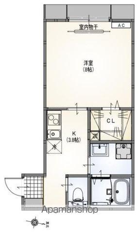 サニーパレス(1K/1階)の間取り写真