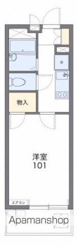 レオパレスKATOHⅢ(1K/1階)の間取り写真
