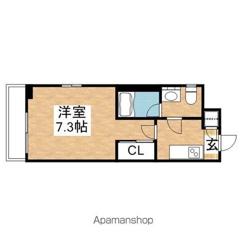 ライブコート泉(1K/4階)の間取り写真