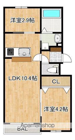 LIFEFIELDみやま(1SLDK/1階)の間取り写真