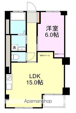 けやきビル(1LDK/5階)の間取り写真