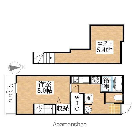 SUCCESSV(1K/3階)の間取り写真