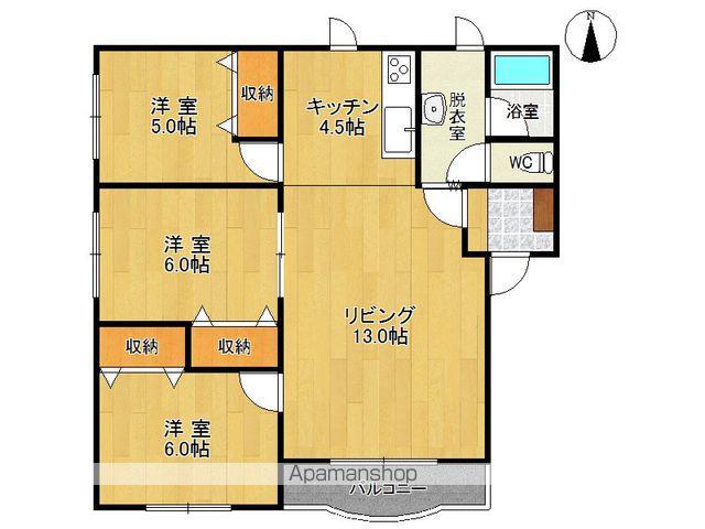 プログレス(3LDK/2階)の間取り写真