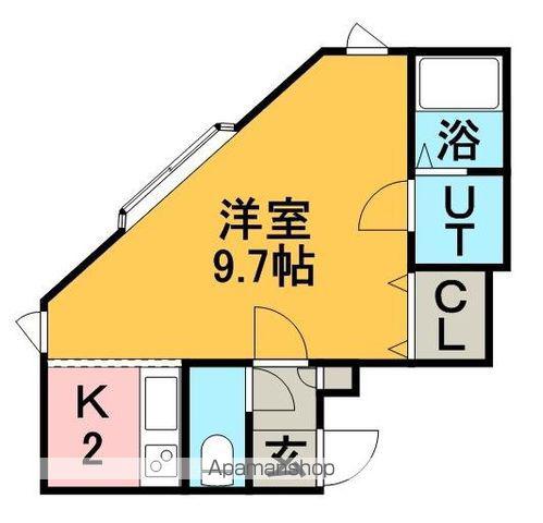 HM HOUSE 厚別(1K/2階)の間取り写真