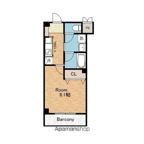 モンレーヴ 高松北(1K/3階)の間取り写真