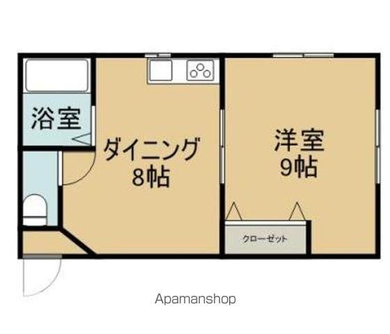 マンションリーベ(1DK/3階)の間取り写真