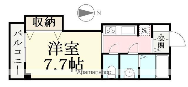 パセオ・ノーブル文京(ワンルーム/2階)の間取り写真